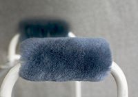 Sheepskin Walker Hand Grip Covers Pads Genuine Australian Merino (Black)