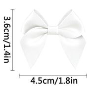 Pre-Tied Satin Gift Bows Ｗhite (Pack of 50)