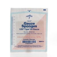 Medline Gauze Sponge Sterile 12 Ply, 4 Inchx 4 Inch, 1200 Count