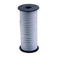 Forum Novelties 3/16" X 50 Yards Diamond Curling Ribbon X, Silver