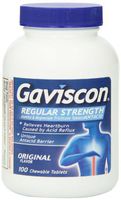 Gaviscon Alumina and Magnesium Trisilicate/Antacid, Original Flavor, Chewable Tablets, 100-Count Bottle