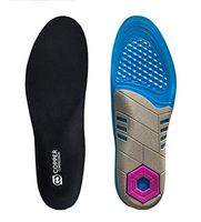 Copper Compression Gel Shoe Insoles for Men + Women. Guaranteed Highest Copper Inserts for Shoes. Work Boot and Shoe Insole with Orthotic Cushion Memory Gel. Insert for Feet, Heel, Ball of Foot, Arch