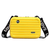 Eilane Hard Shell Travel Comestic Case, Waterproof Durable Collision Mini Suitcase Handbag Case Crossbody Bag Case with Wrist Strap and Adjustable Shoulder Strap