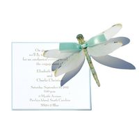 Small Blue Dragonfly Die-cut Card, Pack of 10