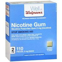 Walgreens Nicotine Gum, 2mg, Original, 110 ea