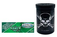 Herb Airtight Container Fresh Kettle with Juicy Jay's Absinth 1.25 Flavored Hemp Rolling Papers 1 Count DC Crafts Nation- Jolly Roger
