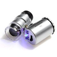 RoseBlue byRisa Mini Pocket LED 60X Microscope Magnifier Loupe Jewelry
