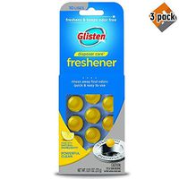 Glisten Disposer Care Freshener, Lemon Scent, 10 Use - 3-Pack