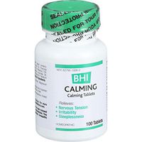 Bhi Calming - Relieves Sleeplessness, Irritability - Homeopathic - 100 Tablets (Pack of 2)