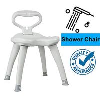 Shower Chair for Elderly Bath Chair Tub Bench Chair Shower Bench Bath Seat with Back Non-Slip Seat and Feet, Tool-Free Assembly for Elderly and Disabled