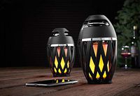 Sharper Image Tiki Torch Outdoor Bluetooth Speakers (Set of 2)