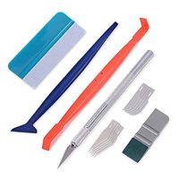 Gomake Sign Maker Vinyl Wrap Installing Tool Set Include Felt Squeegee, Micro Squeegee, 1 Inch Mini Squeegee, Craft Vinyl Cutting Knife and Replacement Blades