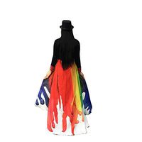 Hemlock Peacock Wings Shawl 2019 Butter Fly Wings Shawl Fairy Cape Wrap Scarf Halloween Party Shawl Costume (White)