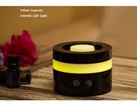 Actpe Portable Travel-size USB 100ml Aroma Essential Oil Diffuser Ultrasonic Air Humidifier Ultrasonic Cool Mist for Car Bedroom Baby Kids Home Office Spa School - Black