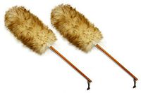 (Qty. 2) - 25" Premium Australian Lambs Wool Duster with Leather Hanging Strap.