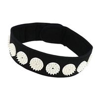 Pro Acupuncture Massage Wrap Headband Neck Facial Skin Lift Up Chin Up Belt for Muscle Stress Meditation Relaxation Black White