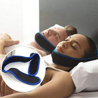 Dapang Anti-snoring Chin Strap - The Most Effective snoring Solution - 2019 Upgraded Version Adjustable Anti-snoring Chin Strap, Reusable snoring Anti-snoring Tape,Unisex (Blue)