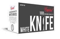 Crystalware KNPPWP1000 Disposable Medium Weight PP Plastic Knives, White (Pack of 1000)