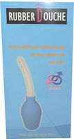 Hotgvibe Rubber Douche Blue. Whirling Spray Anal and Vaginal Cleaner