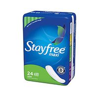 STAYFREE Maxi Pads, Super 24 ea (Pack of 3)