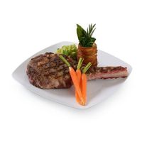 Fineline Settings 10-Piece Renaissance Rounded Square China-Like Plate, 10-Inch, White