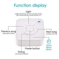 MeterMall Electronics USB Rechargeable Timed Shutdown Sleep Sound Machine for Sleeping Relaxation Baby Adult Office Travel Noise Machine