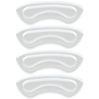 Thick Gel Heel Pads - 4PCS NaCare Shoe Heel Gel Liners Grips to Prevent Back Heel Pain and Improve Loose Shoe Fit, Premium Self-Adhesive, Clear