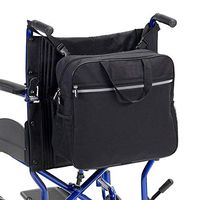 Wheelchair Backpack Bag,Wheelchair Side Bag, Wheelchair Armrest Pouch Large Capacity Organizer Bag, Arm Rest