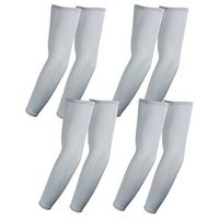 The Elixir Golf Anti-Slip Arm Sleeves Cover Pad UV Protective Gear Outdoor Sports (Pack of 4 Pairs, Gray)