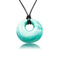 Munchables Yummy Gummy Pendant - Sensory Chew Necklace (Pearl Aqua)