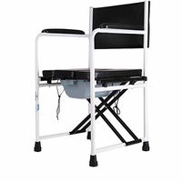 WURE Toilet chair Aluminum alloy wheelchair Disabled pregnant bath chair Suitable for bathroom534487cm