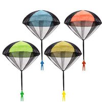 Parachute Toy, Tangle Free Throwing Toy Parachute, Outdoor Children's Flying Toys, No Battery nor Assembly Required (4 Pieces Set)
