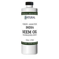 Organic Neem Oil (16 oz) 100% Pure Cold Press Skin, Hair, and Nails