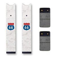 Biijo Japan Juul Skin - 2 Pack - Wrap for juul Accessories Sticker Route66 car Drive Oldies (White)