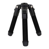 VariZoom VZ-CFAL Aluminum Tripod Base for ChickenLeg-AL, FlowPod or Other Devices with 3/8"-16 Mount, 8.5" Maximum Height