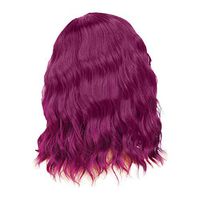 Meidexian888 Long Curly Wigs, Women's Fashion Front lace Wig Purple Synthetic Hair Long Wigs Wave Curly Wig