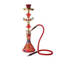 LJYTSY Shisha Smoker Smoking Set and 1 Hose, Hookah Ceramic Pot Bar Nightclub Party Full Set of Accessories
