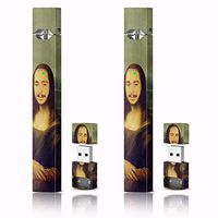 Trendiees 2 Pack - Juul Skin Wrap Vinyl Sticker Decal | JUUL Charger Skin & Prep Pad (Malone-Alisa)