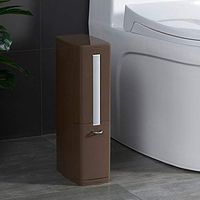 3dsll0 3 in 1 Toilet Cleaning Brush with Holder,Bathroom Trash Can and Toilet Brush Set,Trash Can for Bathroom Toilet Brush and Holder for WC Tissue Box Holder