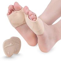 Metatarsal Pads - Gel Sleeves Forefoot Cushion Pads - Fabric Soft Foot Care Ball of Foot Cushions for Bunion Forefoot Mortons Neuroma Blisters Callus Supports Metatarsalgia Pain Relief