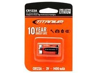 Titanium Innovations CR123A 3V Lithium Battery (1 Card)