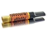 2.6''/65mm New short leather-metal men's cigarette holder, fits regular cigarette