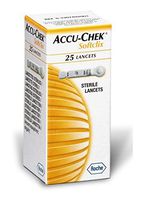 Accu Chek Softclix Lancet, Pack of 25 (Multicolor)