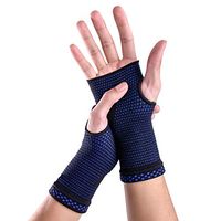 Wrist Brace Sleeves (Pair) with Medical Compression for Carpal Tunnel and Wrist Pain Relief Treatment,Night Wrist Sleep Support Brace for Men and Women (Blue, Large)