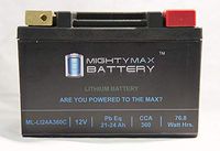 Mighty Max Battery LiFePO4 12V 20-24ah Replacement for Yuasa YTX20HL Brand Product