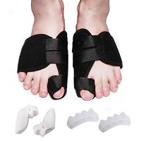 Bunion Splint [3 Pair] - Toe Straightener & Corrector Brace Pad for Hallux Valgus Pain Relief - Night Time Support for Men & Women