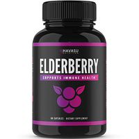 Havasu Nutrition Elderberry Capsules with Sambucus Nigra and Antioxidants for Added Benefits in Optimizing Immune Support for Men & Women, Non-GMO & Gluten Free, 60 Capsules