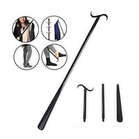 Fanwer 3-in-1 Multifunction Long Handled Tool Adjustable Extended Shoe Horn,Dressing Aids and Sock Remover for Seniors, Elderly, Disabled（Up to 33.5 inches）