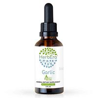 Garlic B60 Alcohol-Free Herbal Extract Tincture, Super-Concentrated Organic Garlic (Allium sativum) 2 fl oz