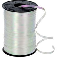 HiArt Iridescent Curling Ribbon, 3/16" by 500 yd, White